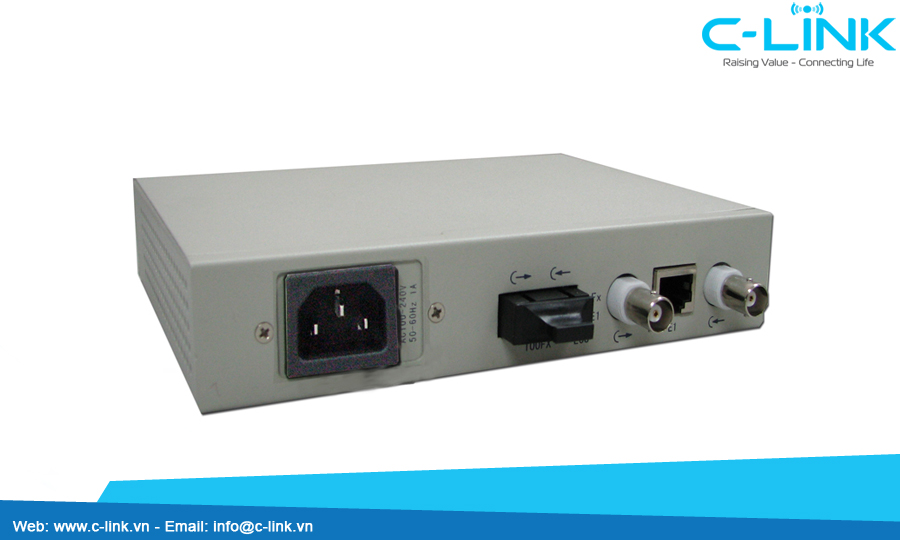 Over 1 E1 converter Model PC01100/ F01100CLINK