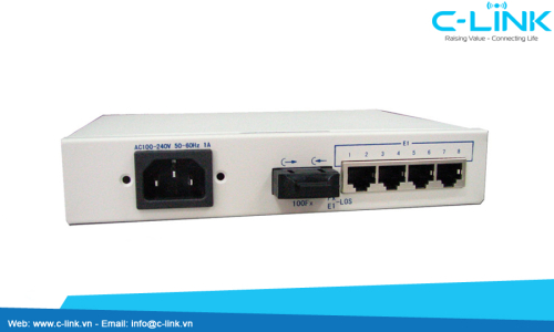Ethernet Over 8 E1 Converter ZHT (PC-08100/F08100) C-LINK Phân Phối