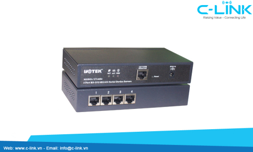 Bộ Chuyển Đổi 4 Cổng RS232/485/422 Sang Ethernet TCP/IP UTEK (UT-6604) C-LINK Phân Phối