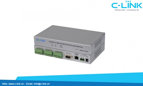 Bộ Chuyển Đổi RS-232/485/422 Sang Ethernet TCP/IP Remote Digital Quantity I/O Controller UTEK (UT-6210) C-LINK Phân Phối