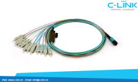 OM3 MPOMTP to SC Fiber Optic Assembly Cable